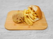 Roll, Mini Burger & Chips